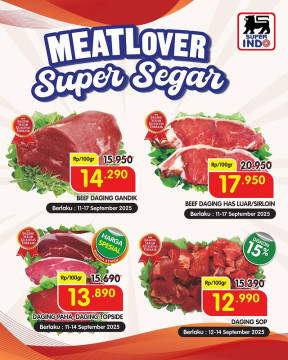 Promo daging Superindo 14 September 2025. (ig superindo)